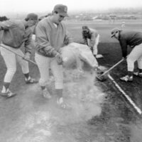 1988 Baseball, Central at EOSC, Mud Rake 05