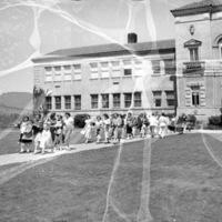 1949-50 Students, Group Walking