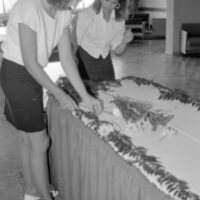 1988 Loso Hall, Groundbreaking Ceremony, Reception Set-up 02