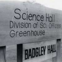 80's Badgley Hall Sign