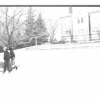 1988 Campus in Winter, Sledding 12