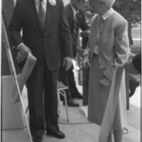1990 Loso Hall Dedication, Ribbon Cutting 02