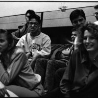 1991 Women's Basketball, Lewis &amp; Clark at EOSC, Fans 03