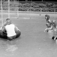 1981 Students, Fountain Swim 04