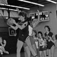 1984 Women's Basketball Action, EOSC vs. Whitman 13