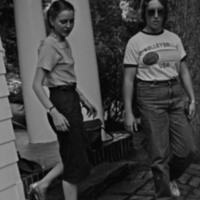 1984 Student Reception at President Gilbert's House 16