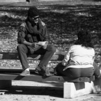 1985 Students, October Outdoor Candid Shots 06