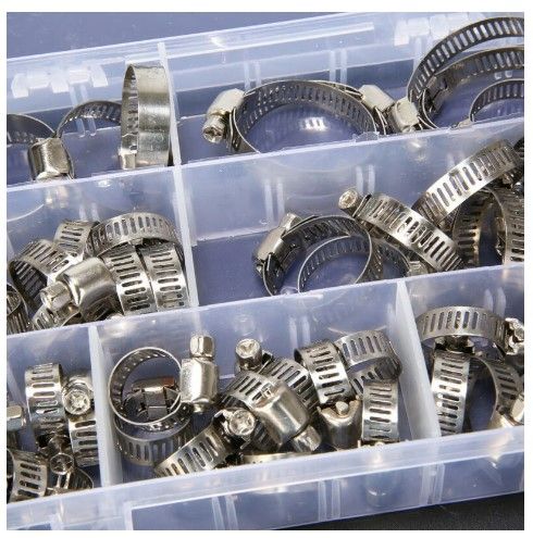 60pcs HOSE JUBILEE PIPE CLIPS 8mm â 38mm 304 STAINLESS STEEL - Image 2
