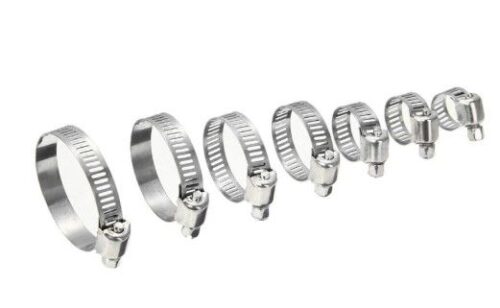 60pcs HOSE JUBILEE PIPE CLIPS 8mm â 38mm 304 STAINLESS STEEL