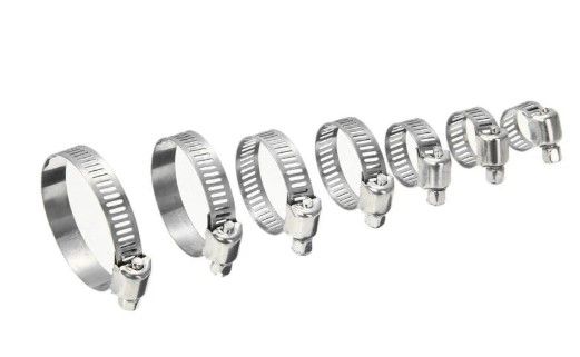 60pcs HOSE JUBILEE PIPE CLIPS 8mm â 38mm 304 STAINLESS STEEL