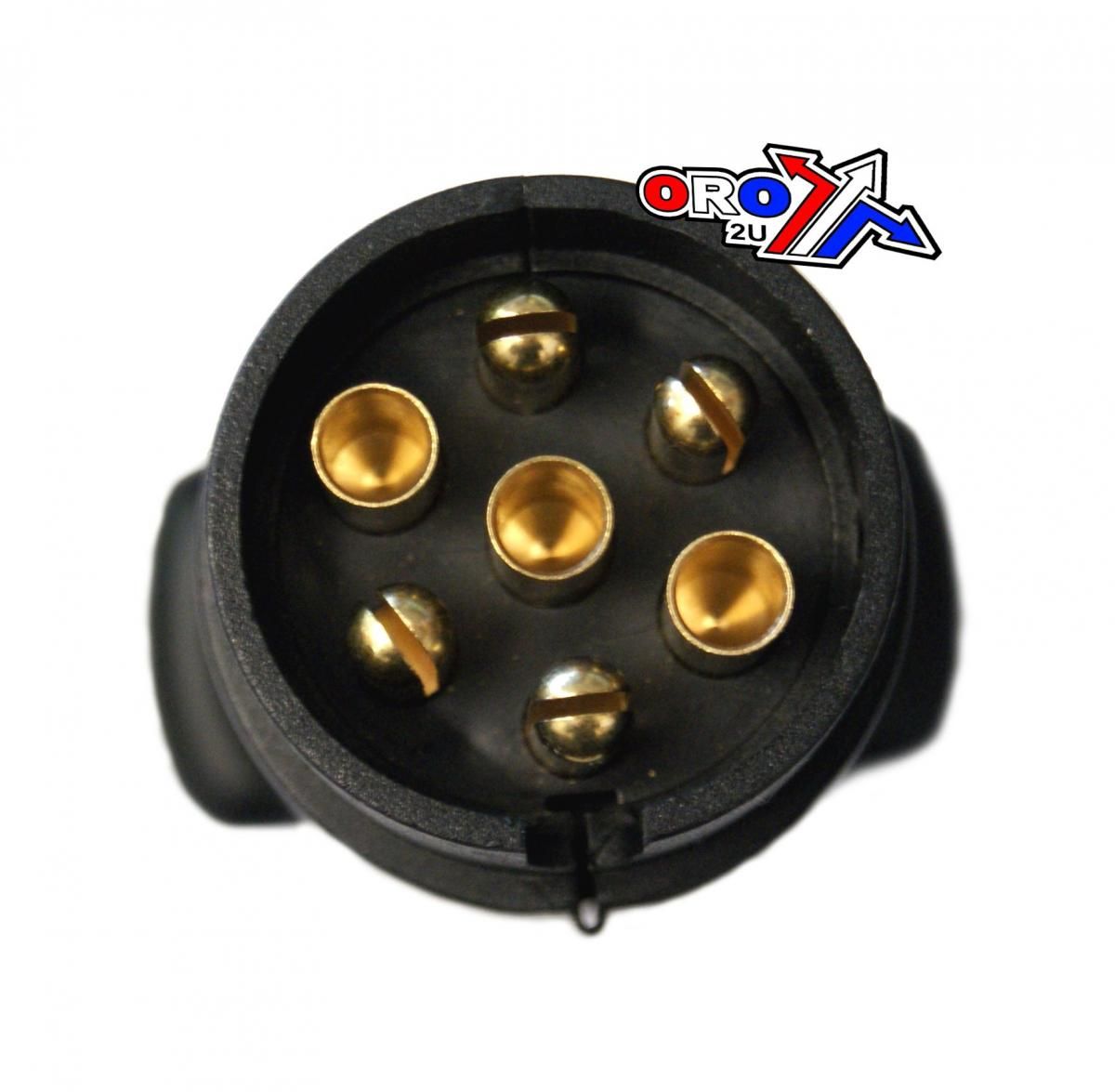 7 PIN PLUG PLASTIC TERMINAL, TRAILER7PIN PLUG / EACH, RE 6001 - Image 2