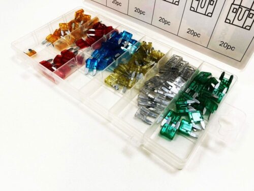 CAR FUSES MINI BLADE 120pc ASSORTED 5a-30a – TOOLZONE KDPAU303