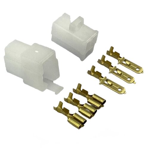 3 PIN WAY ELECTRICAL CONNECTOR BLOCK KIT (MALE & FEMALE) – 2.5mm WIRE