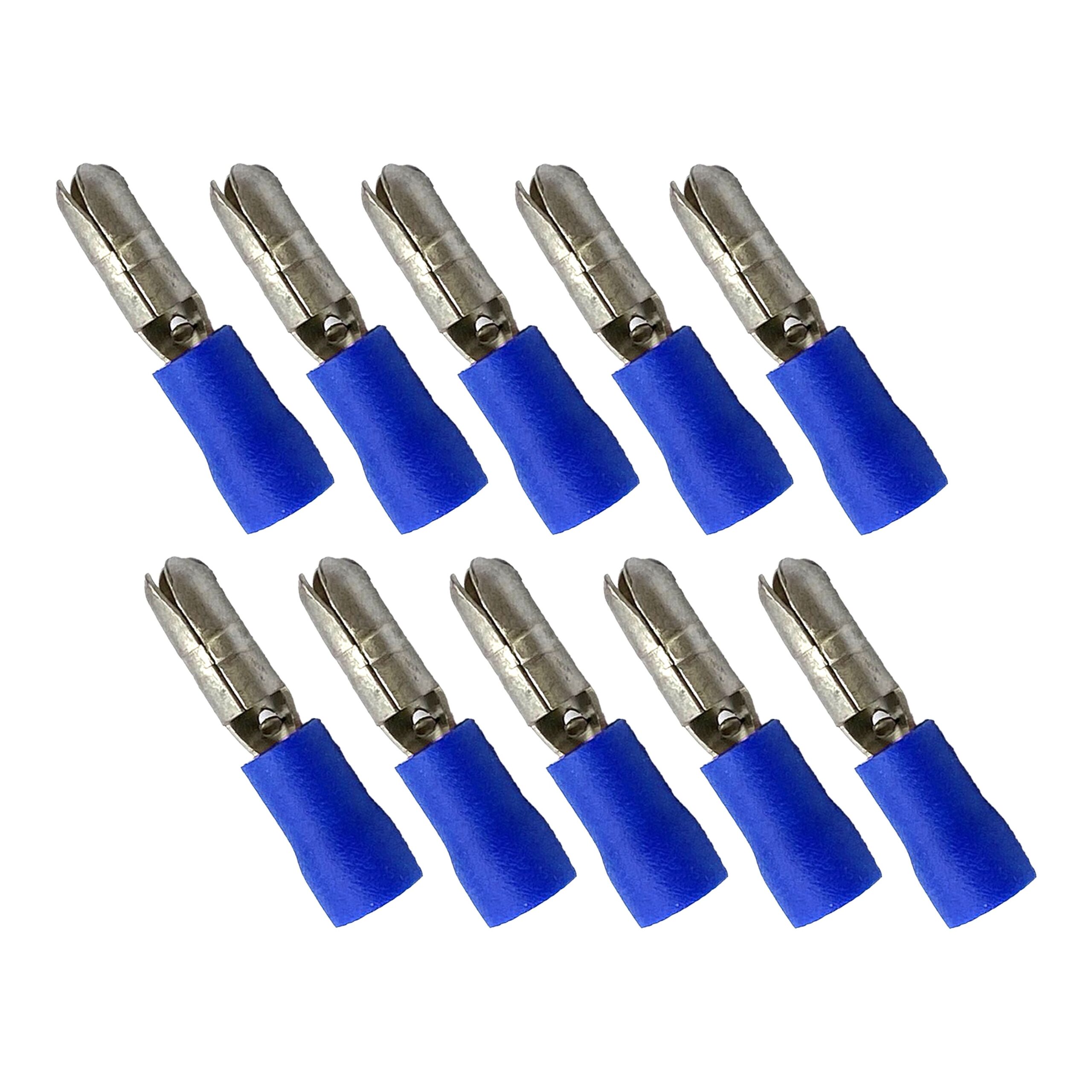 TERMINAL BLUE MALE BULLET, PACK / 10