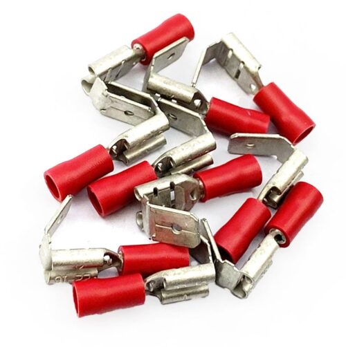 TERMINAL RED PIGGY BACK SPADE, / PACK OF 10