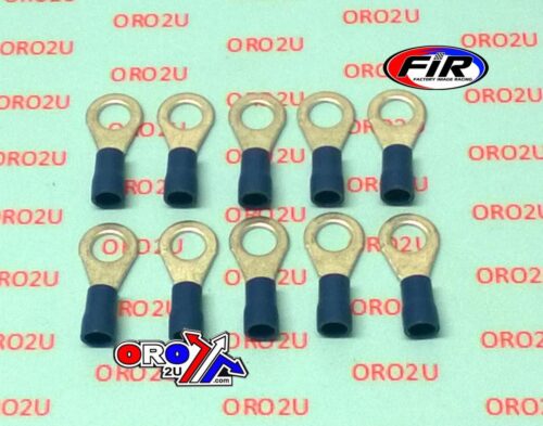 TERMINAL BLUE 6mm RING PK10, PACK OF 10