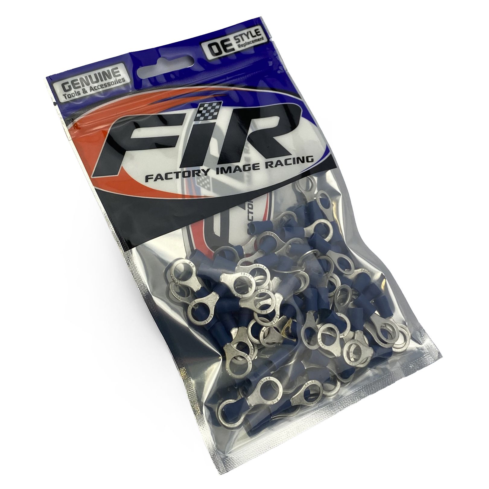 TERMINAL BLUE 8mm RING PK100, PACK OF 100 /