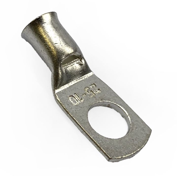 TRADE PACK 100 / 10mm RING TERMINAL COPPER 25mm2, TO SUIT CABLE OD 6.70mm