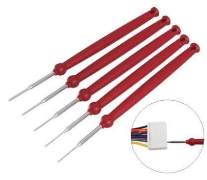 CONNECTOR PIN TOOL 5pcs., Terminal Removal Cable Wire Dismount tool - Image 4