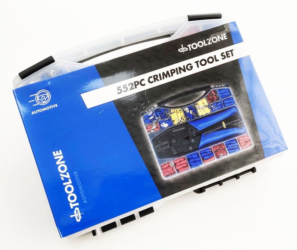 CRIMPING TOOL SET 552PC WITH INSULATED TERMINALS AND ACCESSORIES - TOOLZONE KDPPL130 - Image 3
