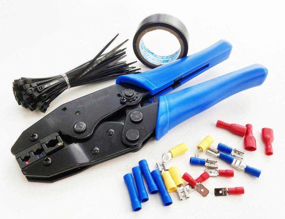 CRIMPING TOOL SET 552PC WITH INSULATED TERMINALS AND ACCESSORIES - TOOLZONE KDPPL130 - Image 6