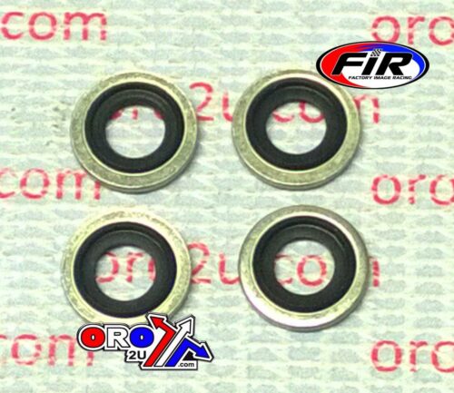 BONDED SEALING WASHER M6 PK4, M6x10x1mm / SELF CENTERING