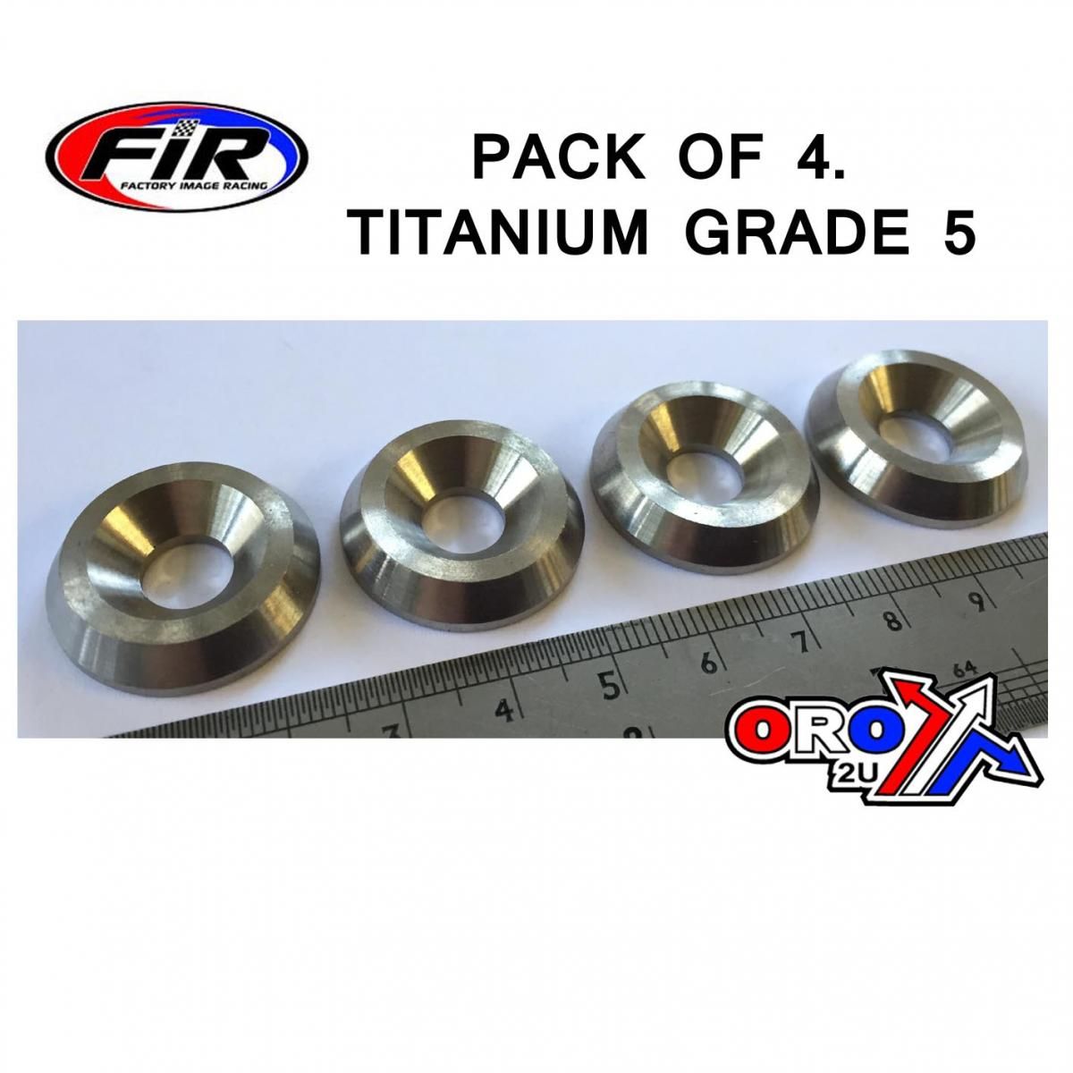 TITANIUM M8 CSK WASHER PK4, TITANIUM GRADE 5 / PACK OF 4 - Image 3