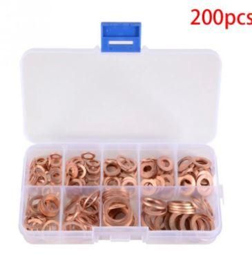 FIR COPPER WASHER KIT 200pcs M5 M6 M8 M10 M12 M14