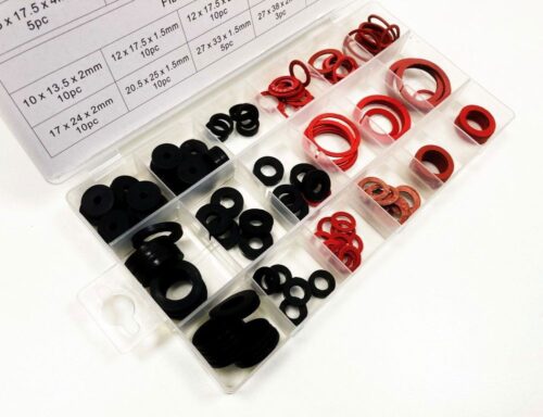 SEALING WASHER ASSORTMENT 141pc IN STORAGE BOX – TOOLZONE KDPHW181