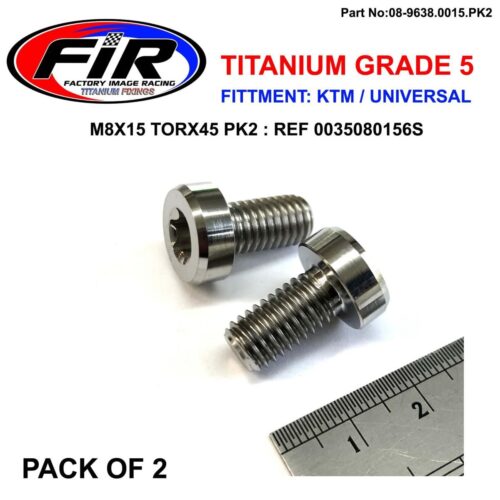 GR5 SCREW M8X15 TORX45 PK2, TITANIUM – KTM 0035080156S