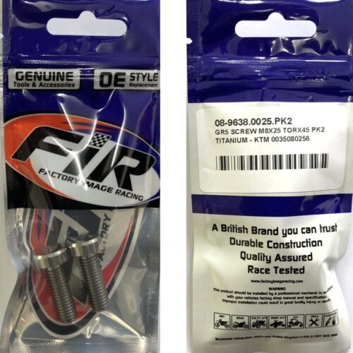 GR5 SCREW M8X25 TORX45 PK2, TITANIUM – KTM 0035080256, / 0035080256S