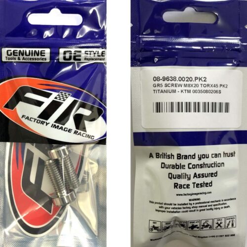 GR5 SCREW M8X20 TORX45 PK2, TITANIUM – KTM 0035080206S