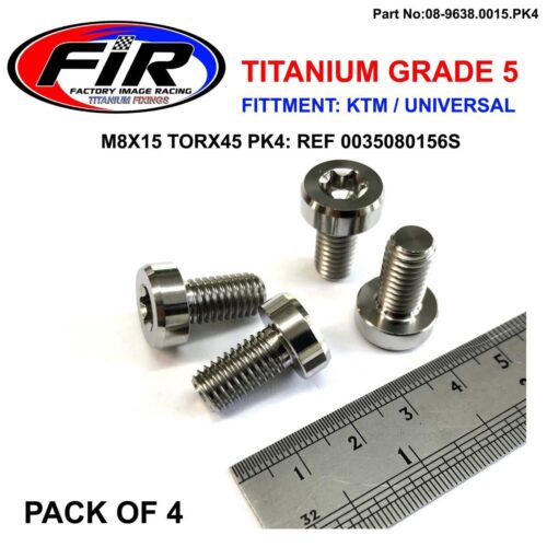 GR5 SCREW M8X15 TORX45 PK4, TITANIUM – KTM 0035080156S