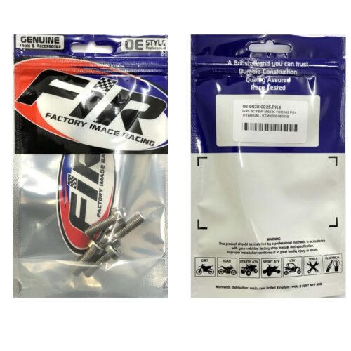 GR5 SCREW M8X25 TORX45 PK4, TITANIUM – KTM 0035080256, / 0035080256S
