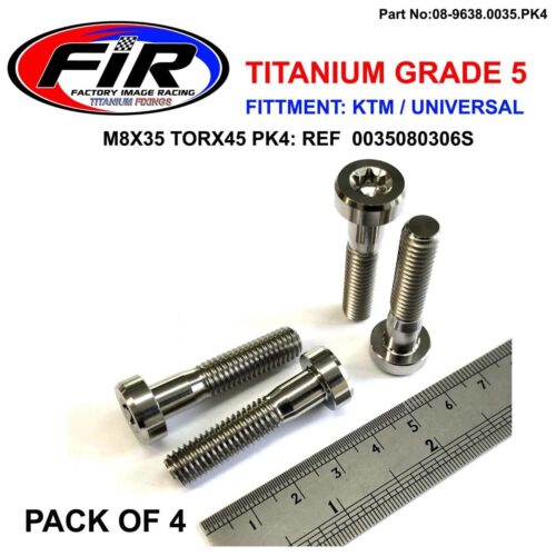 GR5 SCREW M8X35 TORX45 PK4, TITANIUM – KTM 0035080356S