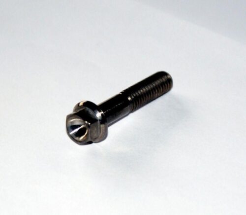 TITANIUM GR5 BOLT M6 x 30mm EACH, FLANGE OD: 11mm / HEX SIZE: 8mm, /