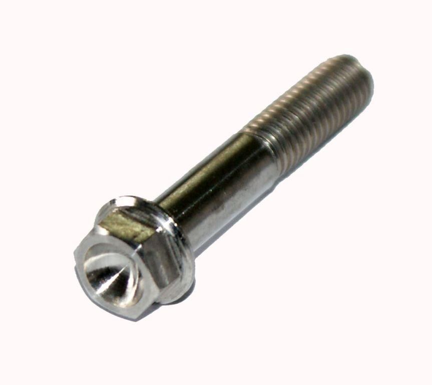 TITANIUM GR5 BOLT M6 x 80mm EACH, FLANGE OD: 11mm / HEX SIZE: 8mm, / - Image 2