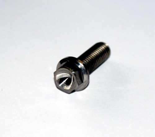 TITANIUM GR5 BOLT M8 x 25mm EACH, FLANGE OD: 14mm / HEX SIZE: 10mm, /