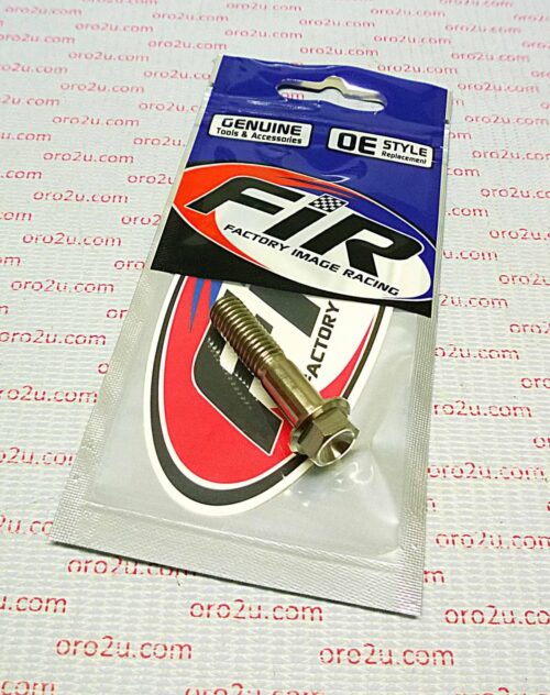 TITANIUM GR5 BOLT M8 x 35mm EACH, FLANGE OD: 14mm / HEX SIZE: 10mm, /