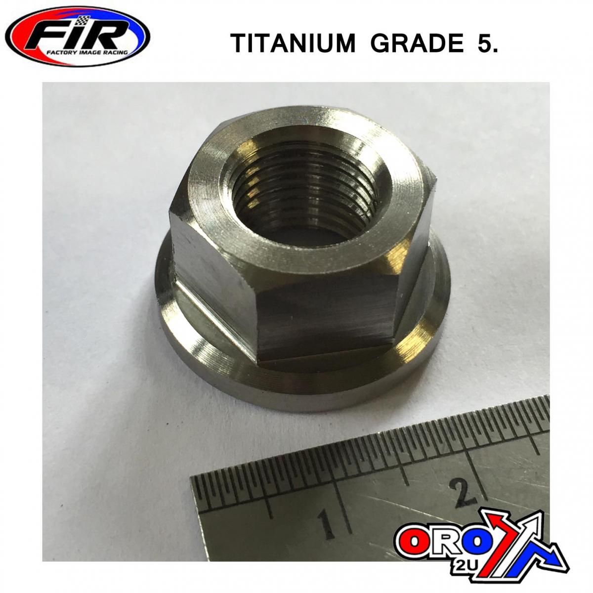 TITANIUM M12X1.25mm FLANGE NUT, TITANIUM GRADE 5 / EACH - Image 4