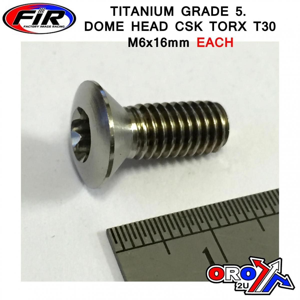 TITANIUM GR5 CSK.D TORX M6x16mm - Image 2