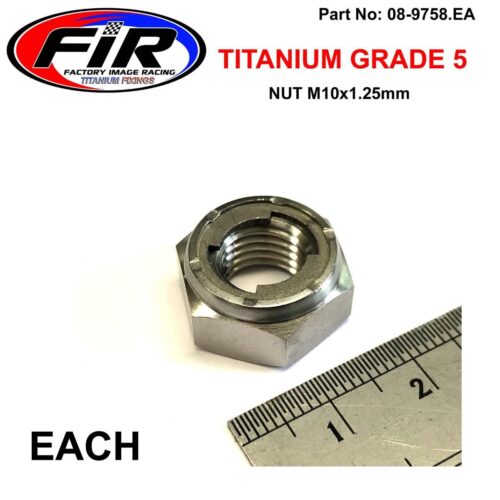 GR5 M10x1.25mm INSERT LOCK NUT, Ti-GR5 INSERT YAMAHA HONDA EACH, 90185-10012 90306-KZ4-711