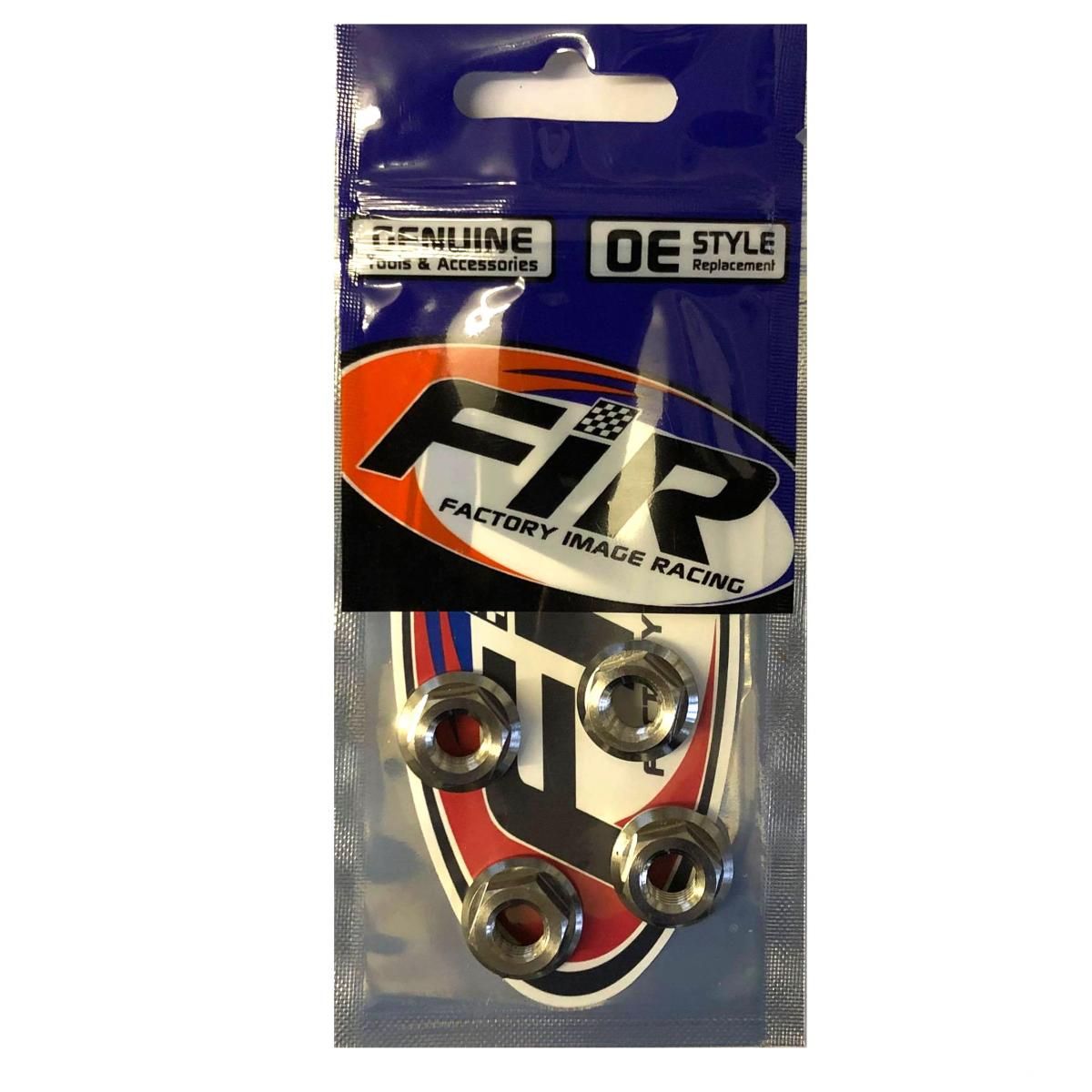 TITANIUM M8X1.25mm FLANGE NUT, TITANIUM GRADE 5 / PACK OF 4 - Image 2