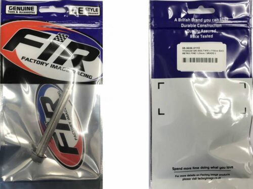 TITANIUM GR5 BOLT M10 x 110mm EACH, METRIC FINE 1.25mm / GRADE 5