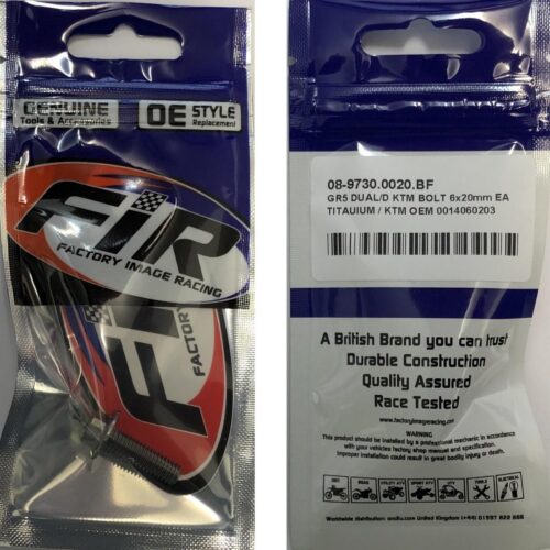 GR5 DUAL/D KTM BOLT 6x20mm EA, TITAUIUM / KTM OEM 0014060203