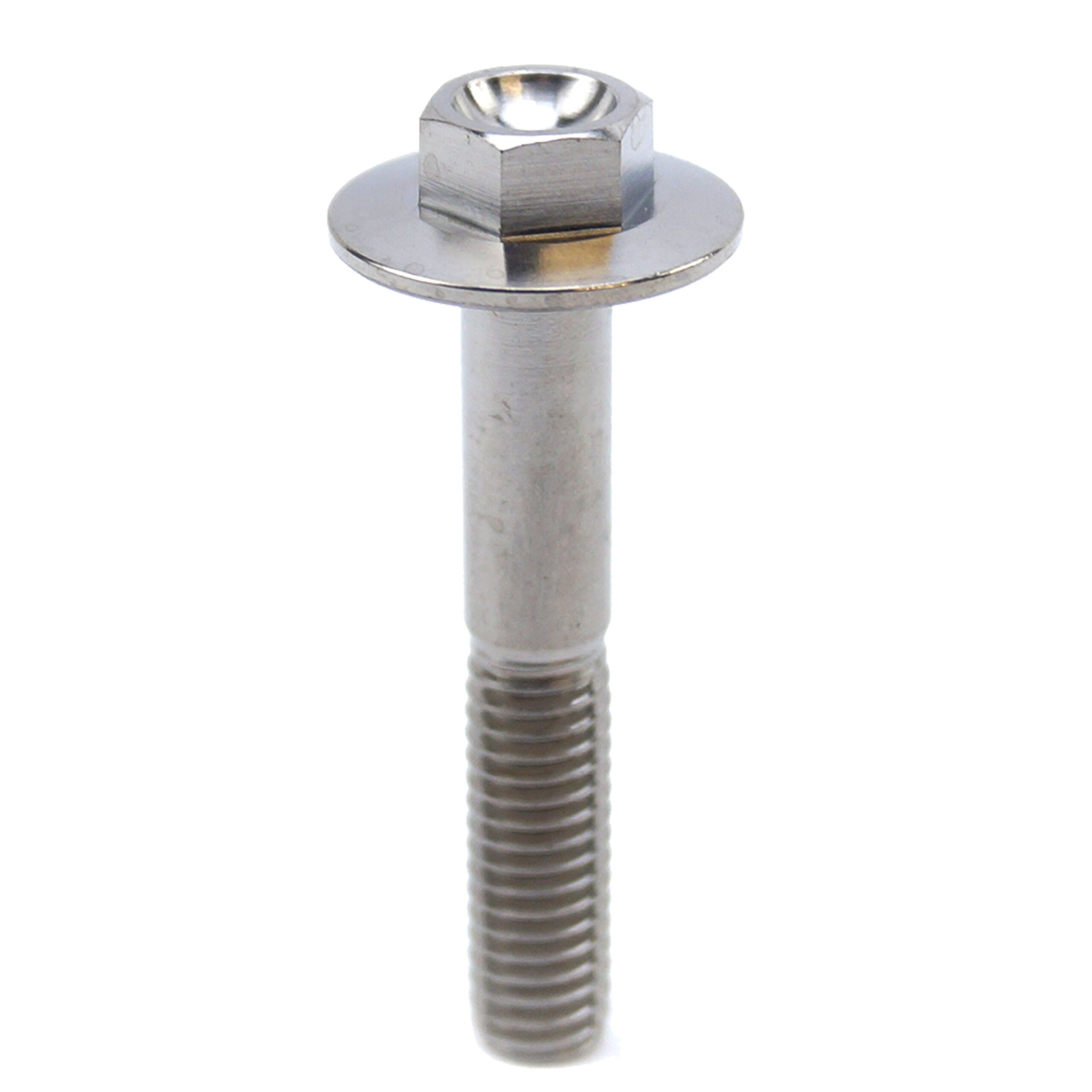 TITANIUM GR5 BOLT M6 x 35mm EACH, FLANGE OD: 15.90mm / HEX SIZE: 8mm, / PANEL BOLT FIXING PLASTIC - Image 2