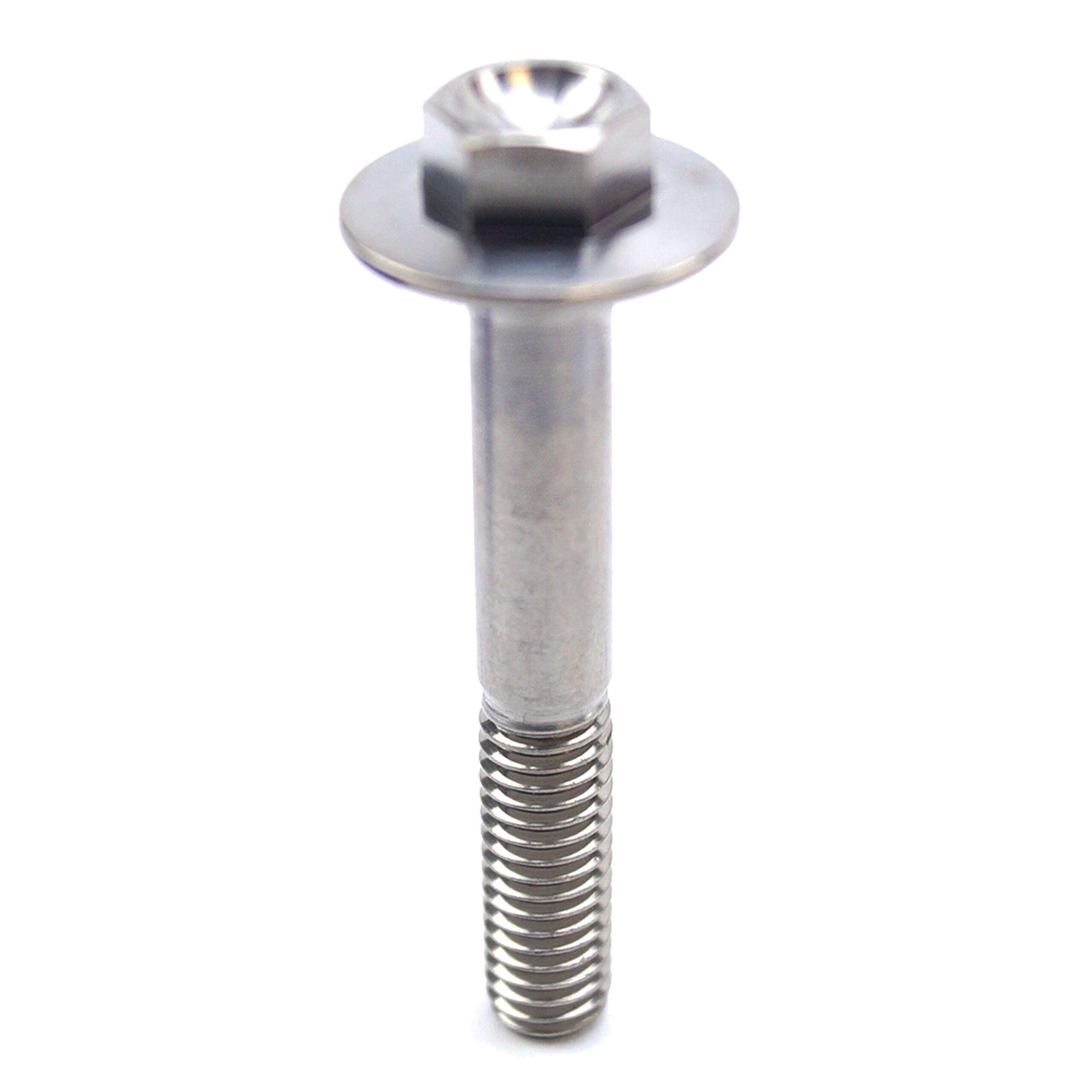 TITANIUM GR5 BOLT M6 x 40mm EACH, FLANGE OD: 15.90mm / HEX SIZE: 8mm, / PANEL BOLT FIXING PLASTIC