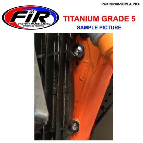 GR5 KTM RAD GUARD INNER BOLTS PK4 TITANIUM, SX EXC SXF EXCF 16-2020, / 0024060123