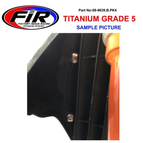 GR5 KTM RAD GUARD OUTER BOLT EA TITANIUM, SX EXC SXF EXCF 16-2020 / WITH BUSH, / 0025060166