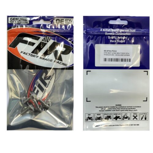 KTM SEAT & RAD BOLT PACK OF 4, TITANIUM GR5 / SHOULDER SCREW, KTM OEM REF:79107011000